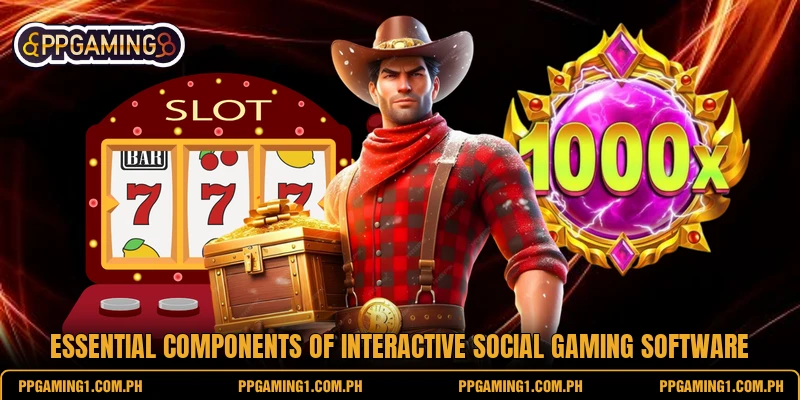 Essential components of interactive social gaming software