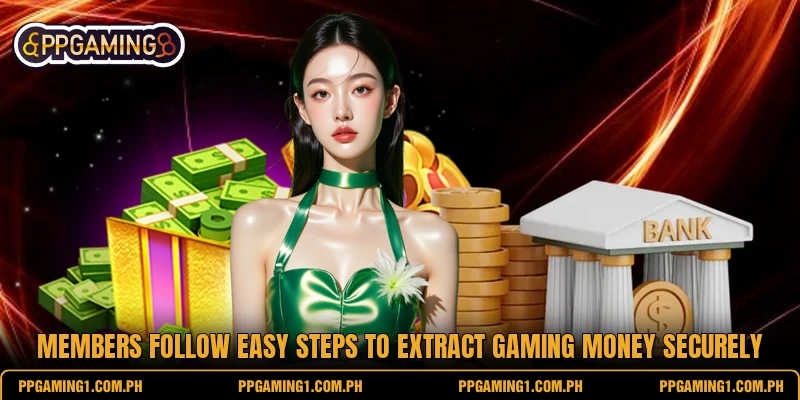 Members follow easy steps to extract gaming money securely