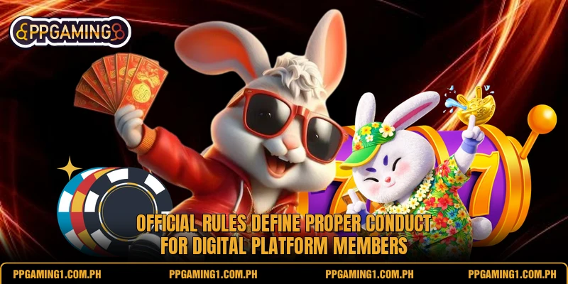Official rules define proper conduct for digital platform members Official rules define proper conduct for digital platform members