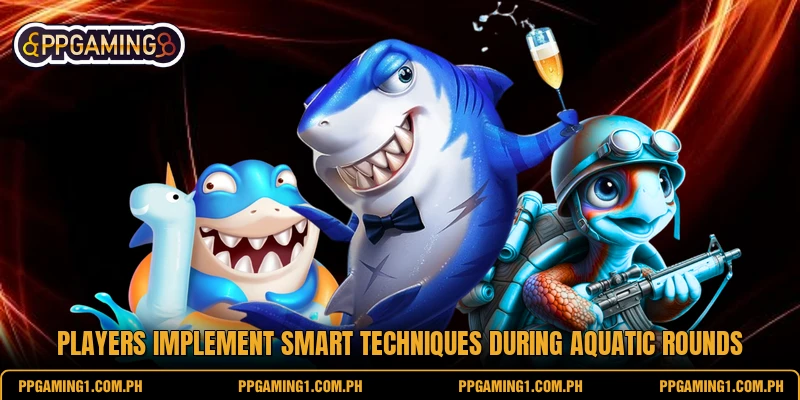 Players implement smart techniques during aquatic rounds Players implement smart techniques during aquatic rounds