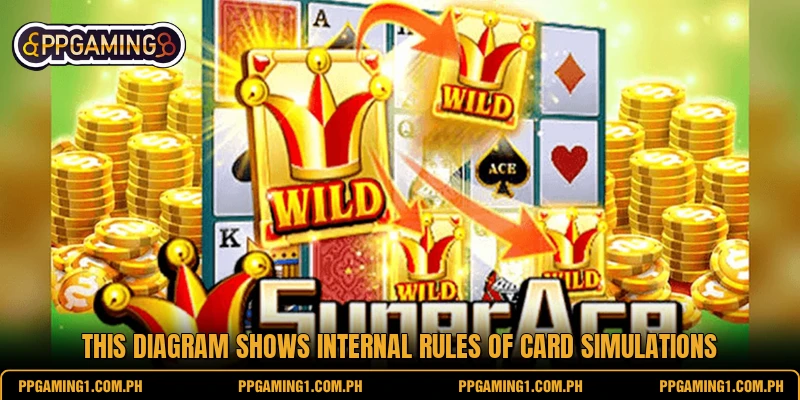 This diagram shows internal rules of card simulations This diagram shows internal rules of card simulations
